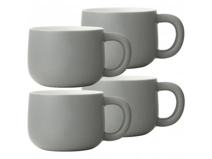 Tasse à thé ISABELLA, set de 4 pc, 250 ml, gris, Viva Scandinavia