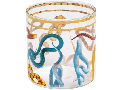 Verre à eau TOILETPAPER SNAKES 8,5 cm, Seletti