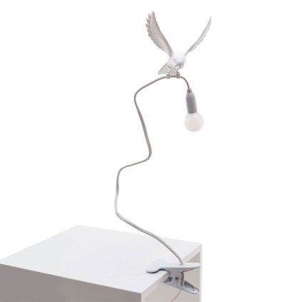 Lampe de bureau SPARROW LANDING 100 cm, blanc, Seletti