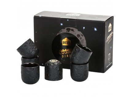 Tasse à expresso COSMIC DINER LUNAR 5,8 cm, noir, Seletti