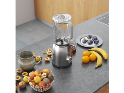 Blender 50'S STYLE BLF01SVEU, gris mat, Smeg