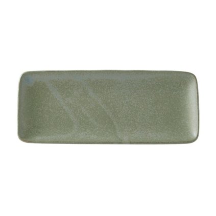 Assiette de service GREEN FADE 29,5 x 12 cm, rectangle, vert, MIJ