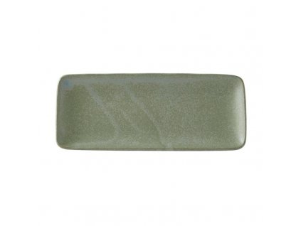 Assiette de service GREEN FADE 29,5 x 12 cm, rectangle, vert, MIJ