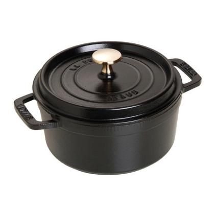 Pot rond noir Ø 18 cm Staub
