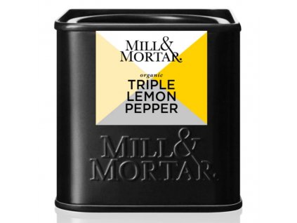 Poivre triple citron bio 50 g, Mill & Mortar