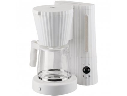 Machine à café filtre PLISSÉ 1,5 l, blanc, Alessi
