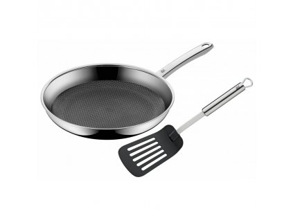 Poêle à frire avec Spatule PROFIRESIST, set de 2, argent, WMF