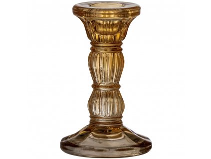 Bougeoir LITUS 10 cm, brun, verre, Bloomingville