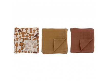 Couvertures pour enfants MUSLIN 66 x 66 cm, set de 5, coton, Bloomingville