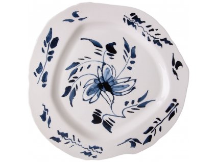 Assiette DIESEL CLASSICS SUR ACID ENGLISH DELFT 28 cm, blanc, porcelaine, Seletti