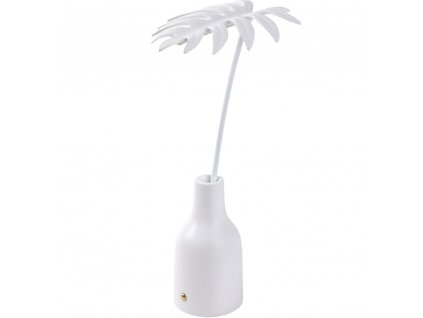 Lampe de table sans fil LEAF #2 33 cm, blanc, résine, Seletti