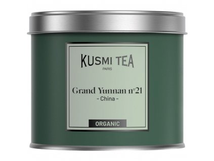 Thé noir GRAND YUNNAN N°21, boîte de 100 g de thé en feuilles, Kusmi Tea