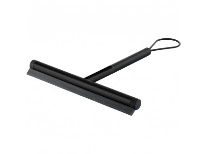 Raclette de douche JAZ 24 x 21 cm, noir, acier inoxydable, Zack