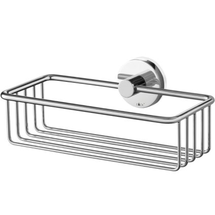 Étagère de douche SCALA 23 cm, poli, acier inoxydable, Zack