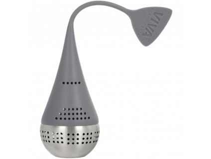 Infuseur à thé INFUSION EGG 16 cm, gris, acier inoxydable, Viva Scandinavia