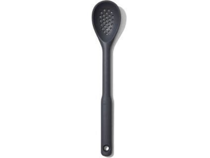 Cuillère perforée GOOD GRIPS 33 cm, gris, silicone, OXO