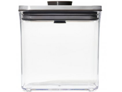 Bocal de rangement POP STEEL 1,6 l, rectangle, plastique, OXO