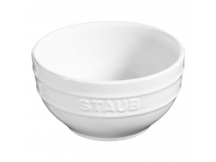 Bol 700 ml, blanc, céramique, Staub