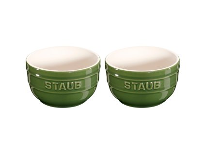 Ramequin 9 cm, set de 2, vert, céramique, Staub