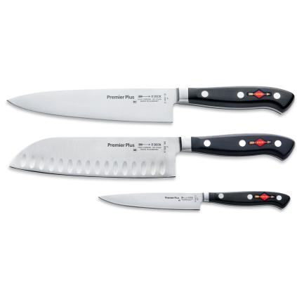 Couteaux de cuisine PREMIER PLUS EURASIA, set de 3, acier inoxydable, F.DICK