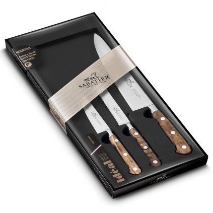 Set de couteaux PROVENÇAO PRÉPARER, 3 pc, rivets en acier inoxydable, Lion Sabatier