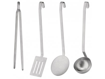 Ustensiles de cuisine CONVIVIO, set de 4 pc, acier inoxydable, Alessi