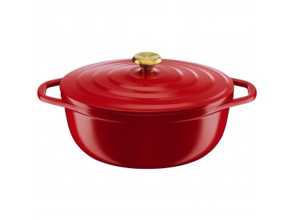 Faitout AIR E2548955 30 x 23 cm, 5,7 l, rouge, aluminium, Tefal