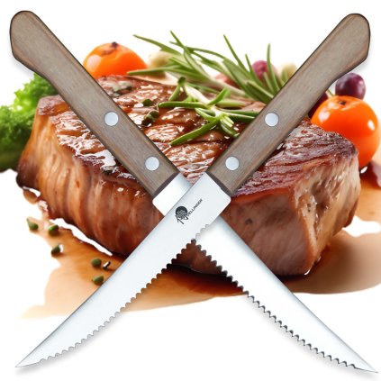 Couteau à steak EASY 10 cm, brun, Dellinger