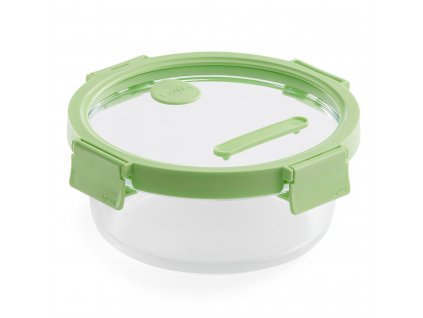 Boîte de conservation pour aliments 950 ml, rond, verre, Lékué