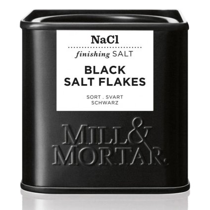 Cadeau - Sel noir 80 g, en flocons, Mill & Mortar