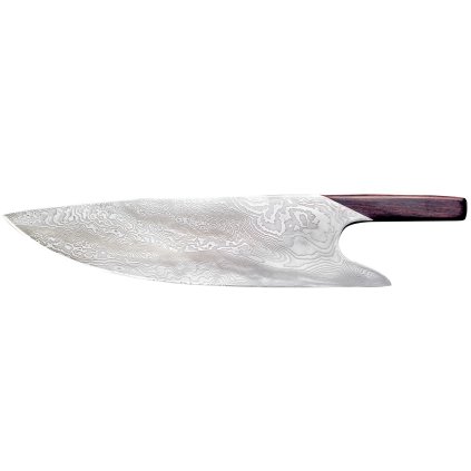 Couteau de chef THE KNIFE GRENADILL DAMASCUS 26 cm, marron, Güde