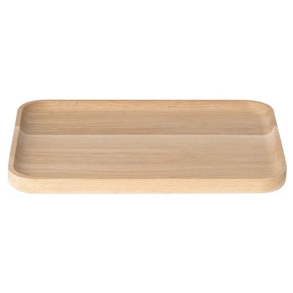 Plateau de service OKU 27,5 x 20 cm, brun, bois, Blomus