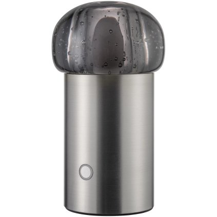 Lampe de table sans fil IRIS 18 cm, LED, argent, aluminium, Blomus