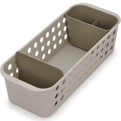 Boîte de rangement salle de bain EASYSTORE 70586 40 cm, écru, plastique, Joseph Joseph