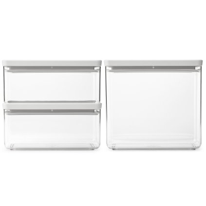 Boîte de conservation pour aliments TASTY PLUS, set de 3 pc, gris clair, Brabantia