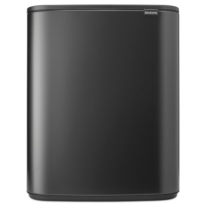 Poubelle à couvercle tactile BO TOUCH BIN 60 l, gris foncé, acier, Brabantia