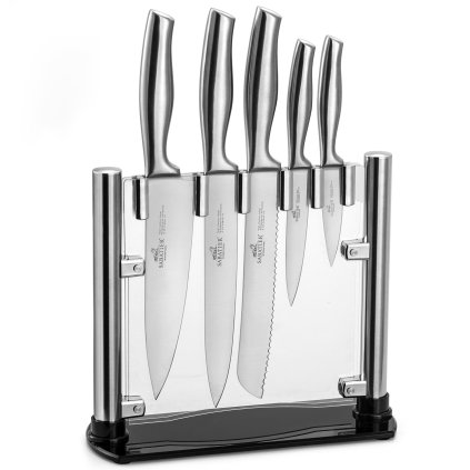 Bloc à couteau FUJI, avec couteaux ORYS, set de 6 pc, Lion Sabatier