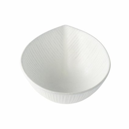 225471 miska na omacku snow leaf 9 cm 100 ml bila keramika mij