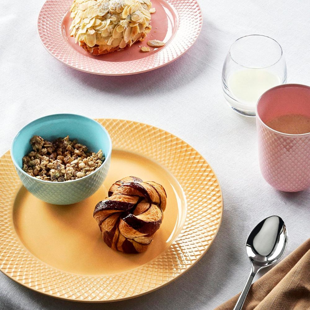 Assiette RHOMBE 27 cm, sable, Lyngby