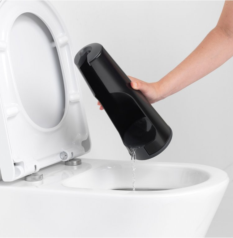 Support brosse à toilette, noir, Brabantia