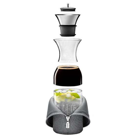 Carafe à eau 1 l, avec housse isolante, bleu marine, Eva Solo