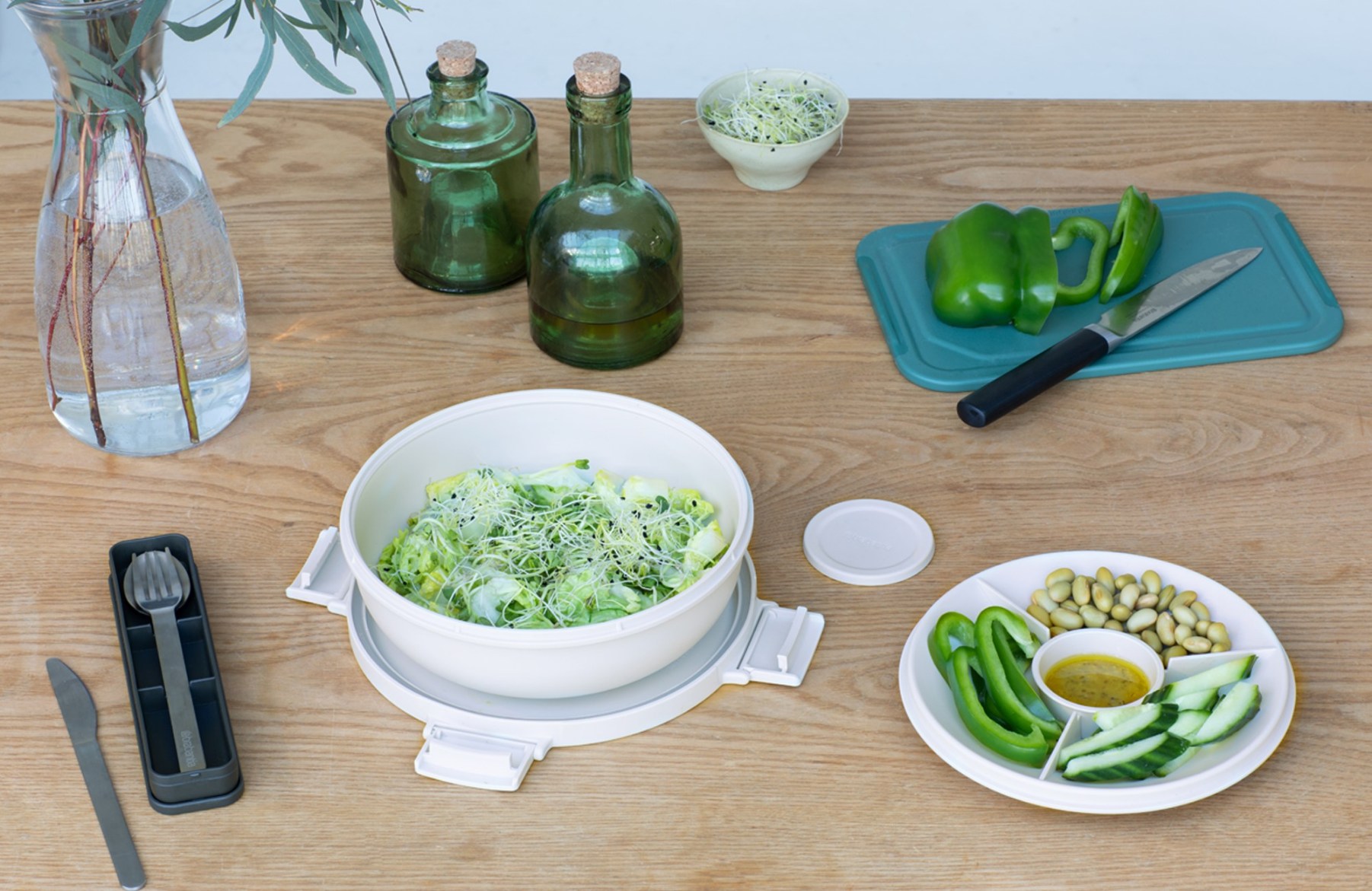 Bol à lunch MAKE & TAKE 1,3 l, gris clair, Brabantia