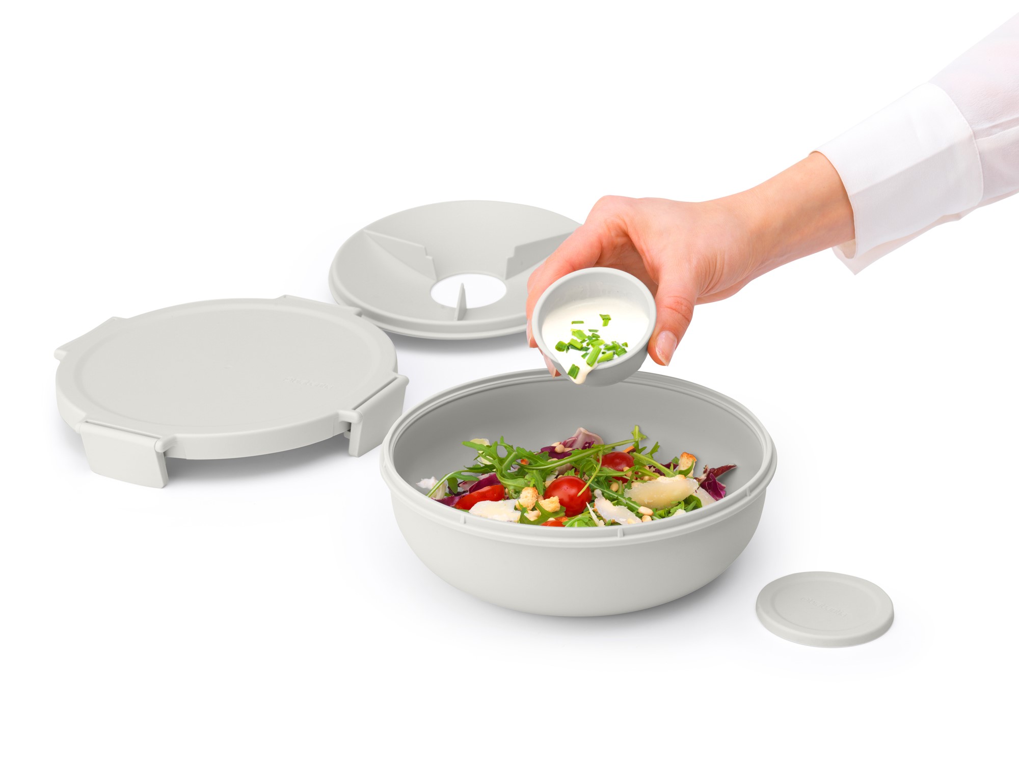 Bol à lunch MAKE & TAKE 1,3 l, gris clair, Brabantia