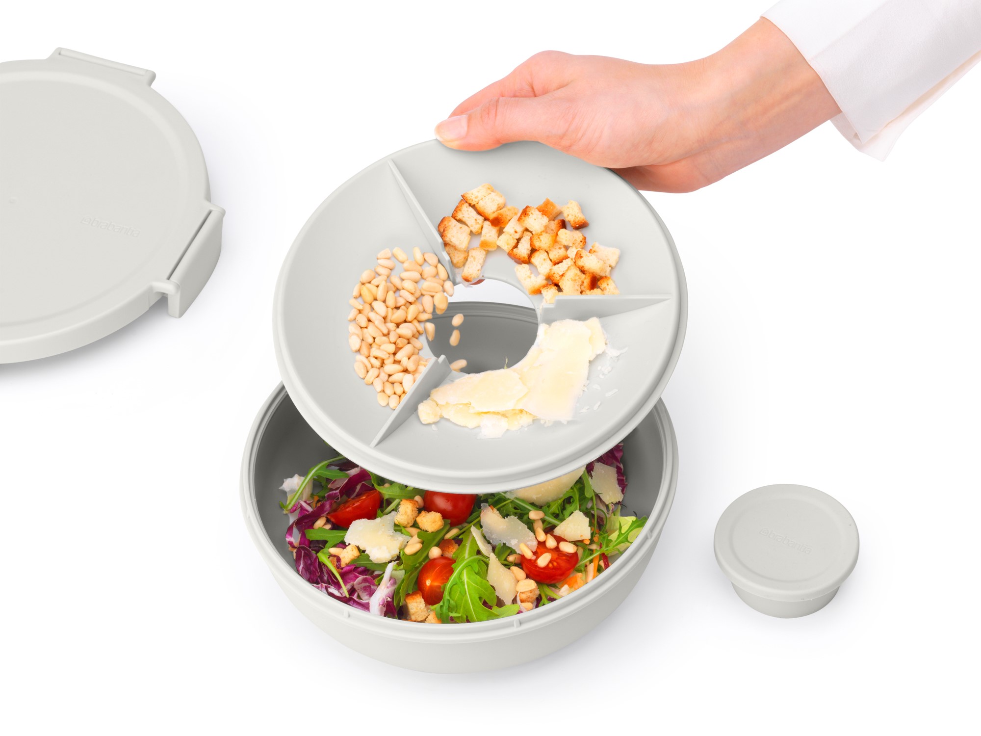 Bol à lunch MAKE & TAKE 1,3 l, gris clair, Brabantia