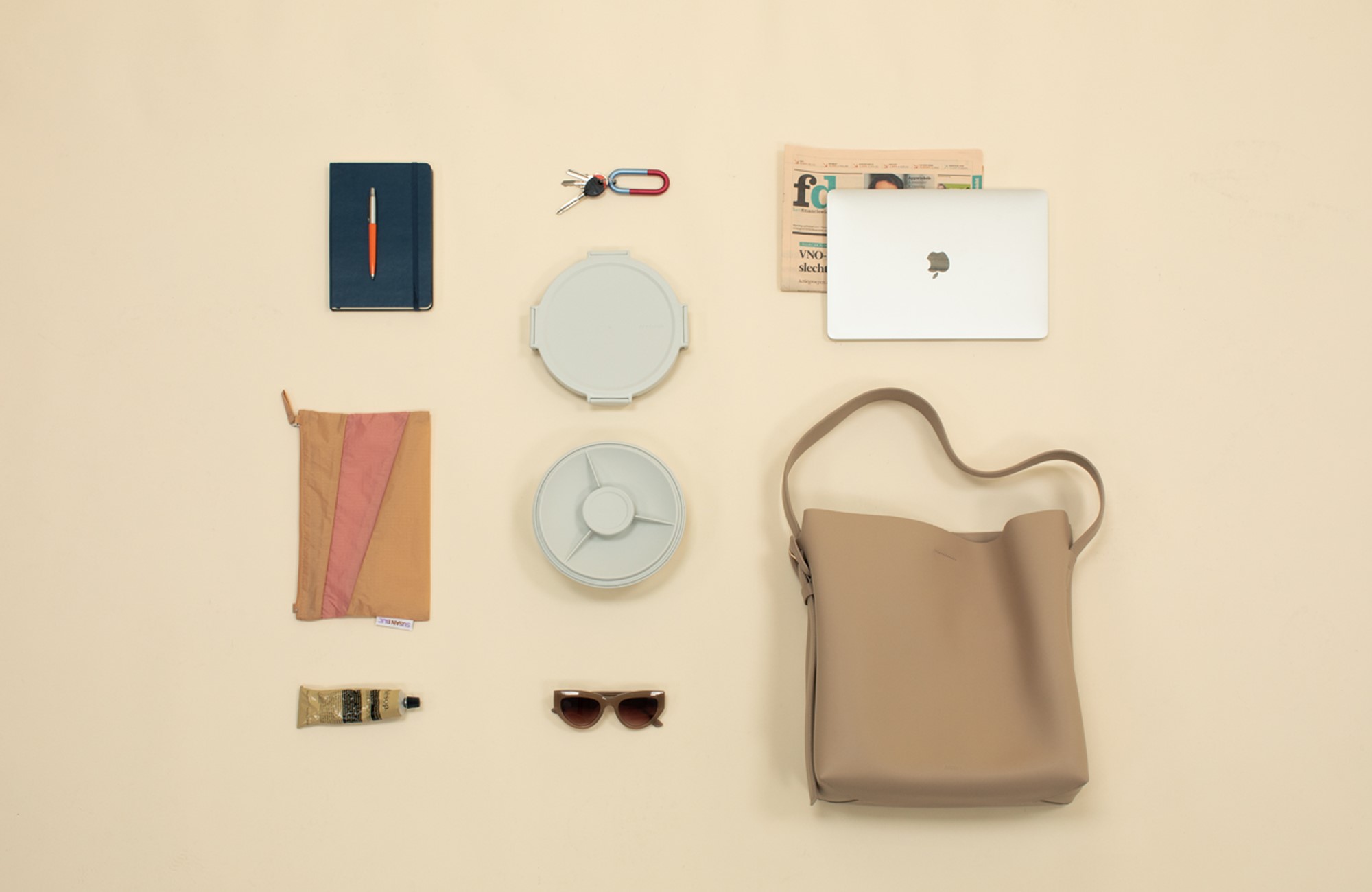 Bol à lunch MAKE & TAKE 1,3 l, gris clair, Brabantia
