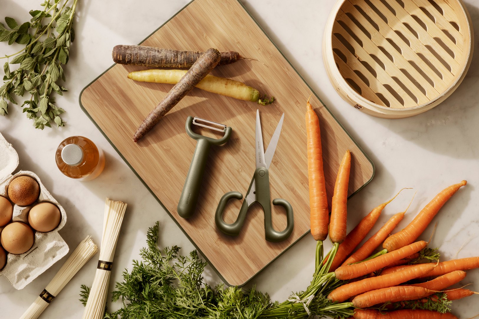 Ciseaux de cuisine GREEN TOOL 20 cm, vert, Eva Solo