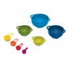 Ensemble de Bol de cuisine NEST DUO , 8 pièces, avec tasses à mesurer, empilables, colorées, Joseph Joseph