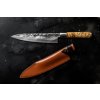 Couteau de chef VG10 20,5 cm, avec étui en cuir, Forged