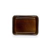 Plat de cuisson four 19 x 14 cm, noir/ambre, grès, Bitz