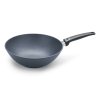 Wok DIAMOND LITE 30 cm, pour induction, poignée en acier inoxydable, titane, WOLL